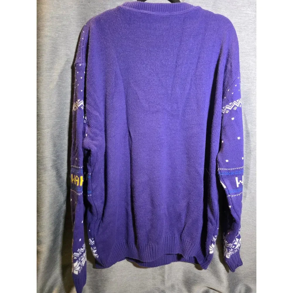 Numskull Christmas Ugly Sweater Pac-Man Purple Size 3XL Unique WAKA - Picture 9 of 9